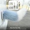 Plush Wagging Cars Tail Rechargeable Electric Auto Trunk Charm Voice-Controlled Tails Decoration for Car Exterior Decoration