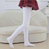 White Velvet Ballet Pantyhose for Girls - 90D Spring/Summer Dance Performance Tights