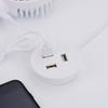 3-портовый USB 2.0 концентратор, вставляемый в отверстие столешницы 60 мм, органайзер для кабелей на рабочем столе для удобного подключения USB-устройств