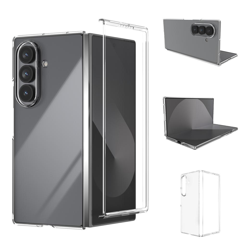 Кристально прозрачный жесткий чехол для Samsung Galaxy Z Fold7 Fold6 5G Fold 7 6 Fold5 Fold4 Fold3 Fold2 Fold 3 4 5 2 Защитные чехлы