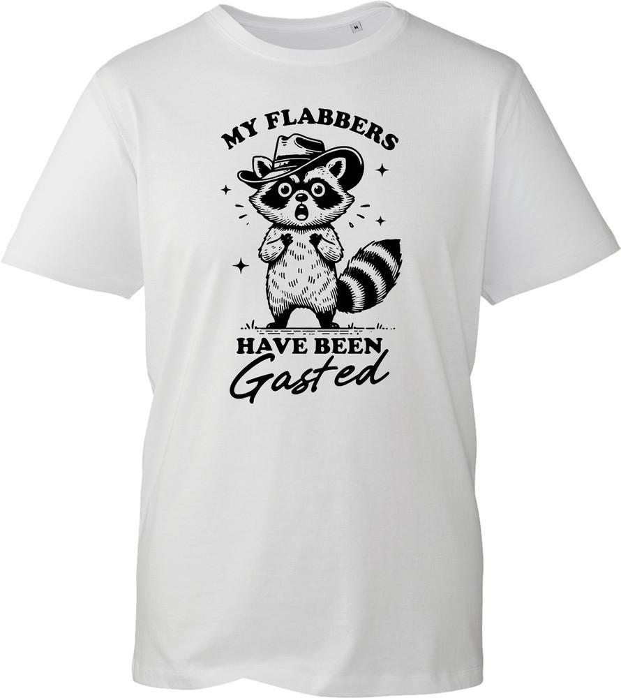Flabbergasted Raccoon Tshirt Funny British Humour Birthday Gift For Him Her Uk
