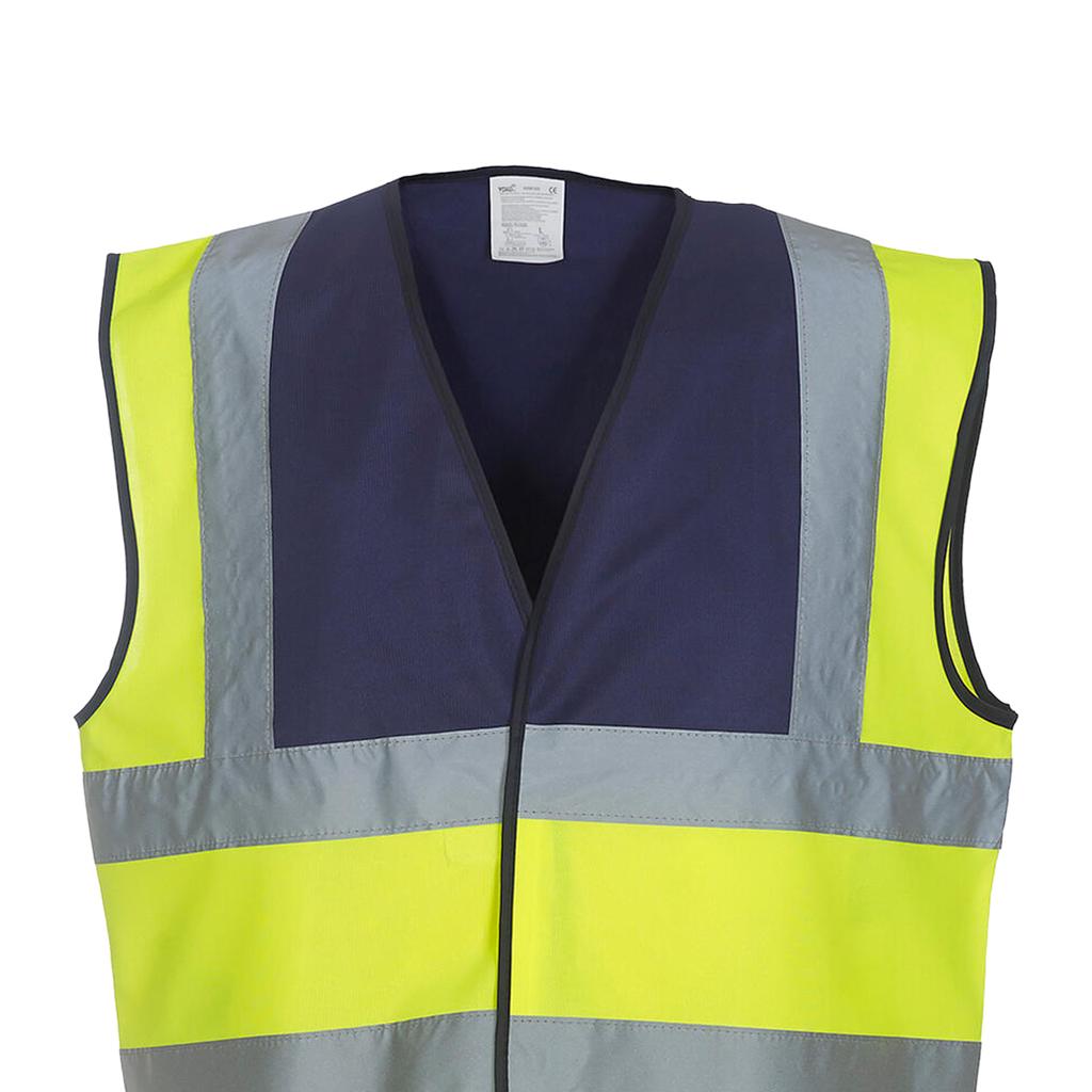 Yoko Унисекс Взрослый Флуоресцентный Жилет Hi-Vis с 2 Полосами + Браслеты