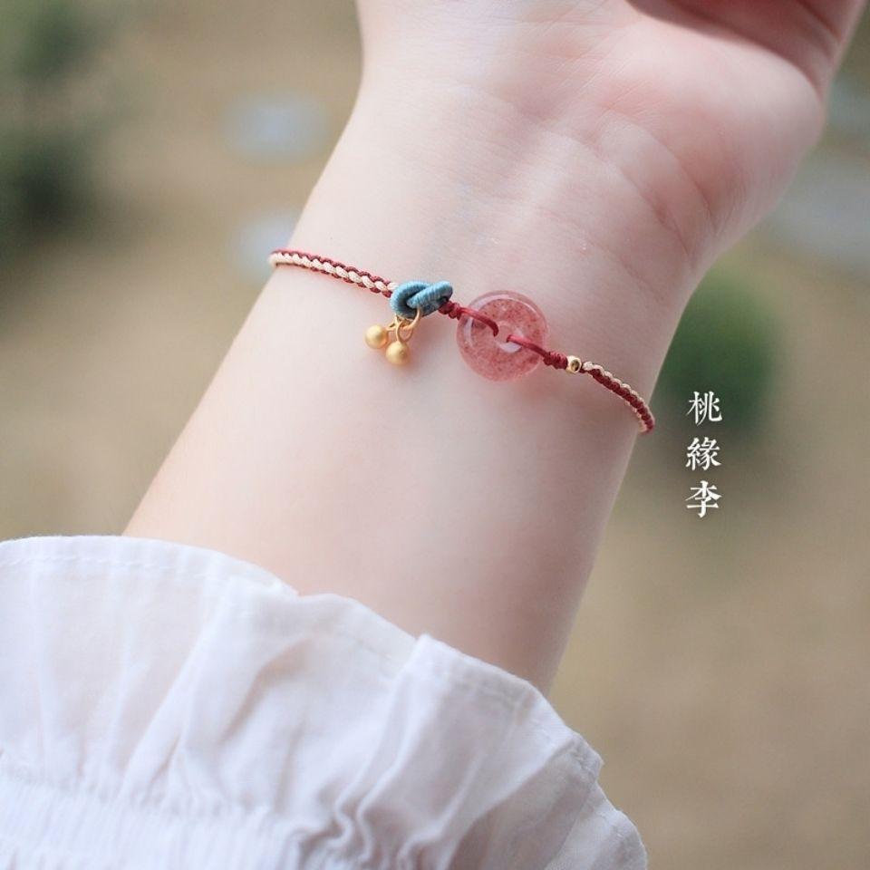 Ventfille Hetian Jade Bracelet for Women Girl Temperament Luxury Retro Palace Good Fortune Bless Jewelry Dropshippping