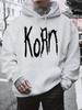 Мужская толстовка Korn повседневная и модная с длинным рукавом с принтом "Korn" осенняя и зимняя повседневная толстовка