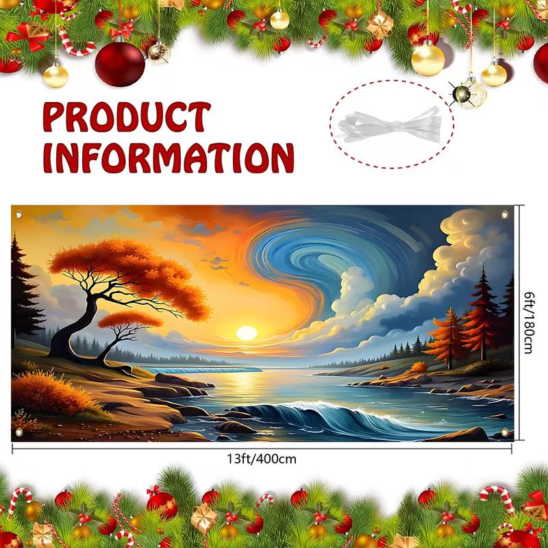 2D Dreamlike Fantasy Sunset Coast Photography Background