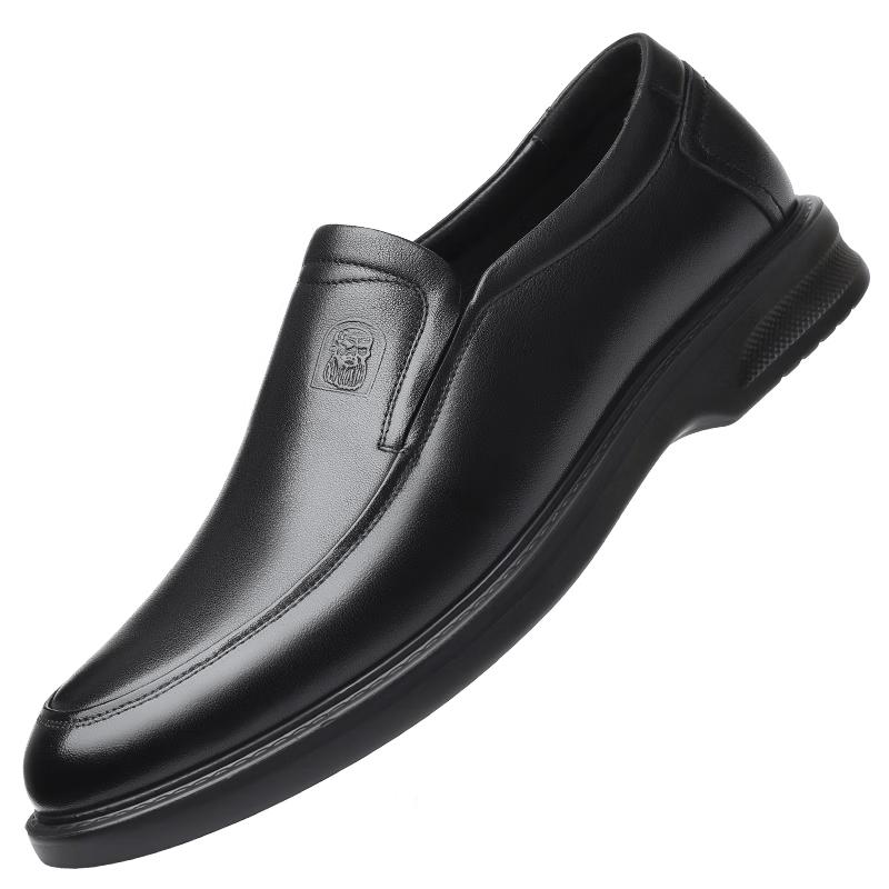 Мужские кожаные мокасины LAORENTOU в стиле business casual A90192