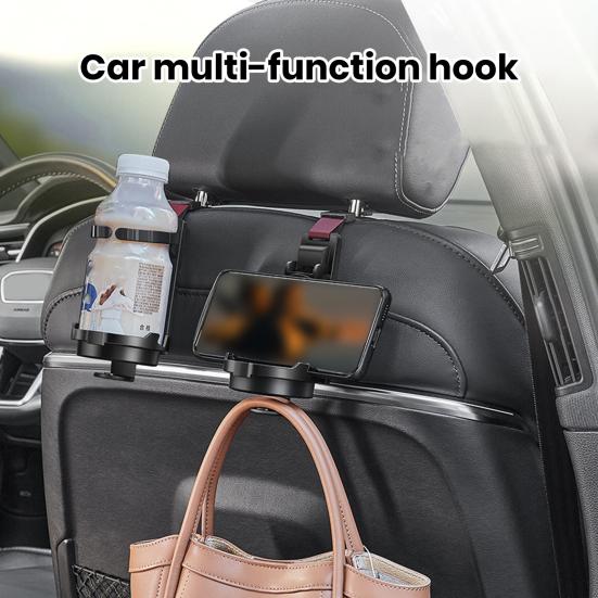 Спинка сиденья автомобиля с подголовником, держателем для чашки, прочная, несущая, универсальная, простая в установке