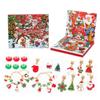 Рождественский Адвент Календарь Обратного Отсчета Подвеска Календарь Коробка Очаровательный Браслет Адвент Календарь Наполнитель Для Девочек Детей
