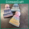 Gradient Color Knit Hat For Men Women Warm Winter Fashion Beanie