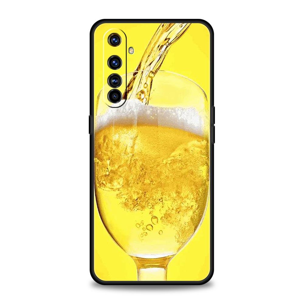 Алкогольный летний чехол с пузырьками для Realme GT Neo 2 3 3T, чехол для телефона Realme 11 10 9 8 5G 7 6 GT2 Pro Plus C21 C11 C25 C35, мягкий чехол