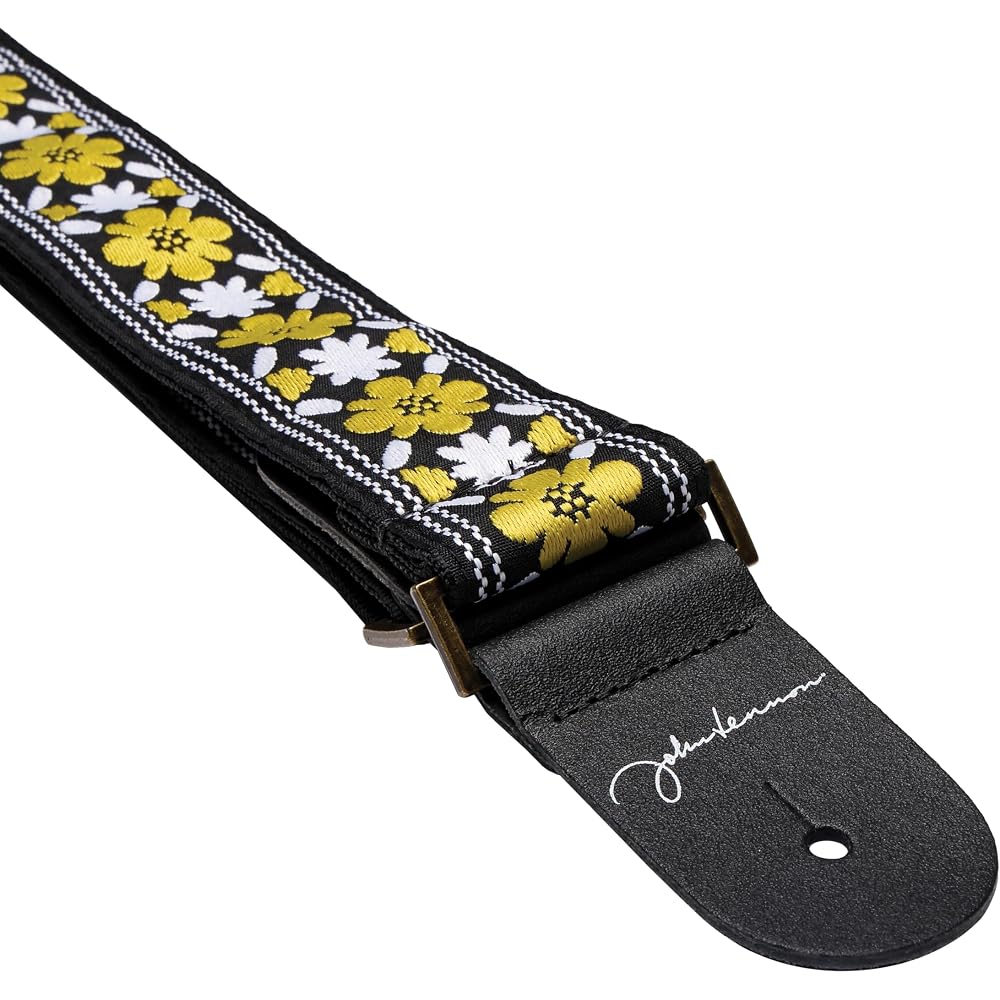 D'Addario John Lennon Collection Rooftop Jacquard Guitar Strap 50JL00 Adjustable Design Durable Material