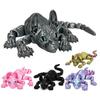 3D-печатная фигурка лысой кошки с подвижными суставами, фигурка кошки-сфинкса, шарнирная модель животного, игрушка для домашнего офиса, книжной полки, украшения для рабочего стола, орнамент