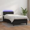 VidaXL Bed Slatted Base with Mattress and LEDs, Upholstered Bed, Single Bed, Adult Bed for Interior Bedroom, 3134207