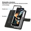 Подходит для мобильного телефона Samsung Z Fold5 кожаный чехол Z Fold4 матовый трехмерный чехол-кошелек с отделениями для карт защитный чехол складной чехол