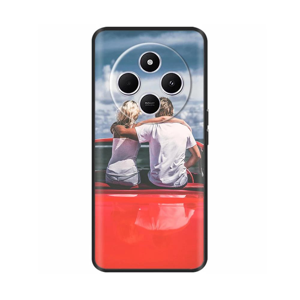 Ударопрочный чехол Funda для Xiaomi Redmi A4 5G Чехол 6,88" Мягкий ТПУ Силиконовый Чехол для Телефона для RedmiA4 2024 A 4 Capas С принтом Сердце Цветок