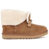 UGG Классические мини теплые повседневные модные ботильоны женские зимние сапоги каштановые 1109735-CHE