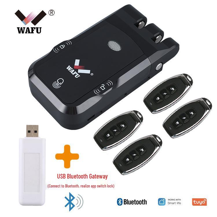 Home Electronic Induction Sliding Door Lock - Invisible Anti-theft, Wireless Card Swipe, Electric Control, Integrated Access Control Lock.