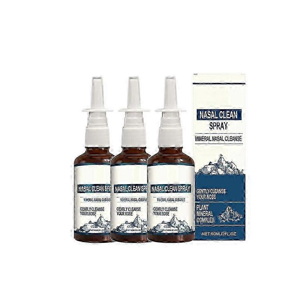 (3PCS) 1-5x Iodine Nasal Spray, Natural Mineral Formula Nasal Cleansing Spray for Cleanses & Refreshes Nasal Passages