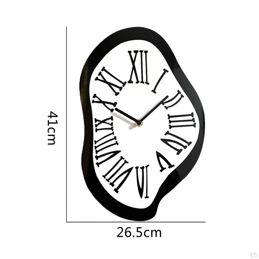 Тающие часы Искаженная стена Декоративная скандинавская мода Забавный тихий размах