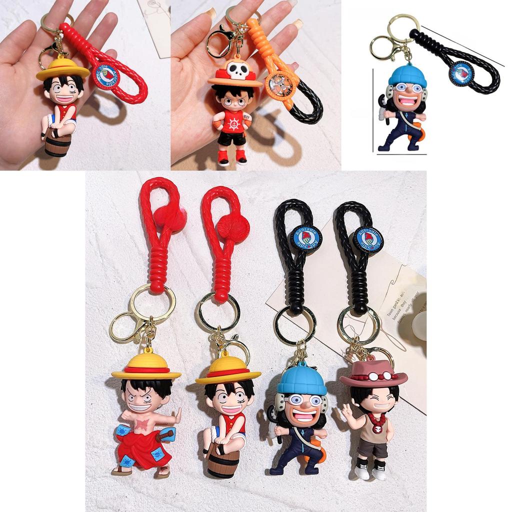 Стильный брелок в виде цельного куска для фанатов Луффи, Нами, Санджи, Зоро. Прочный силиконовый аксессуар