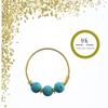 KODY ПИРСИНГ 9-каратное золото, ювелирные изделия для пирсинга, бирюзовые бусины, кольцо в носу - качественный пирсинг