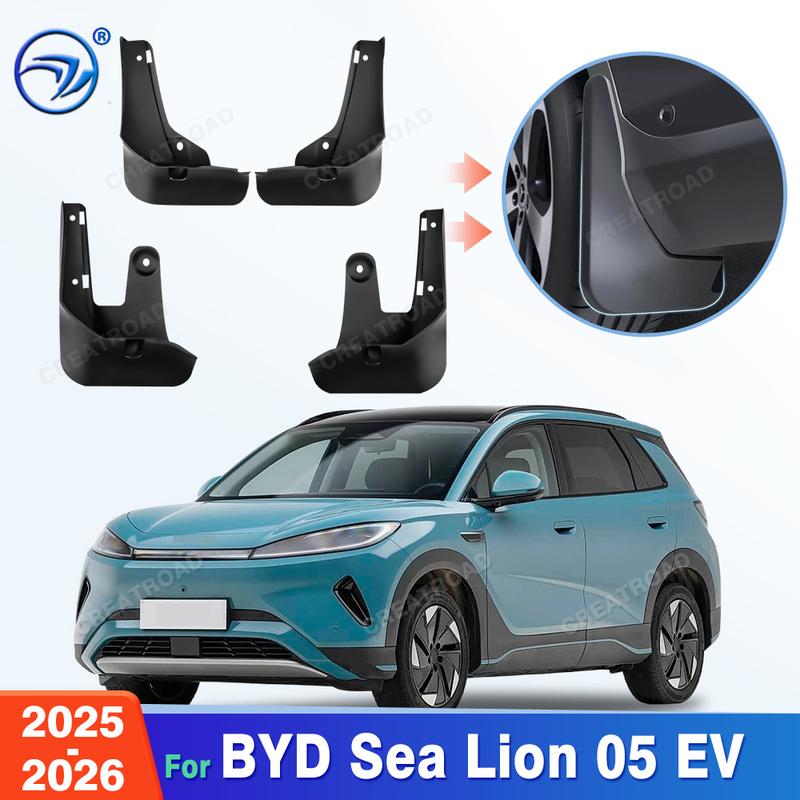 Для BYD Sea Lion 05 EV 2025-2026 Брызговики Крыльев Защитные Брызговики Грязезащитные Брызговики Брызговики Автомобильные Аксессуары