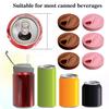 1/2/3 Pcs Silicone Soda Can Lids Reusable Vagina Shaped Beverage Can Cover Fits Standard 54mm Cans Bachelor Party Novelty Gift for Adults