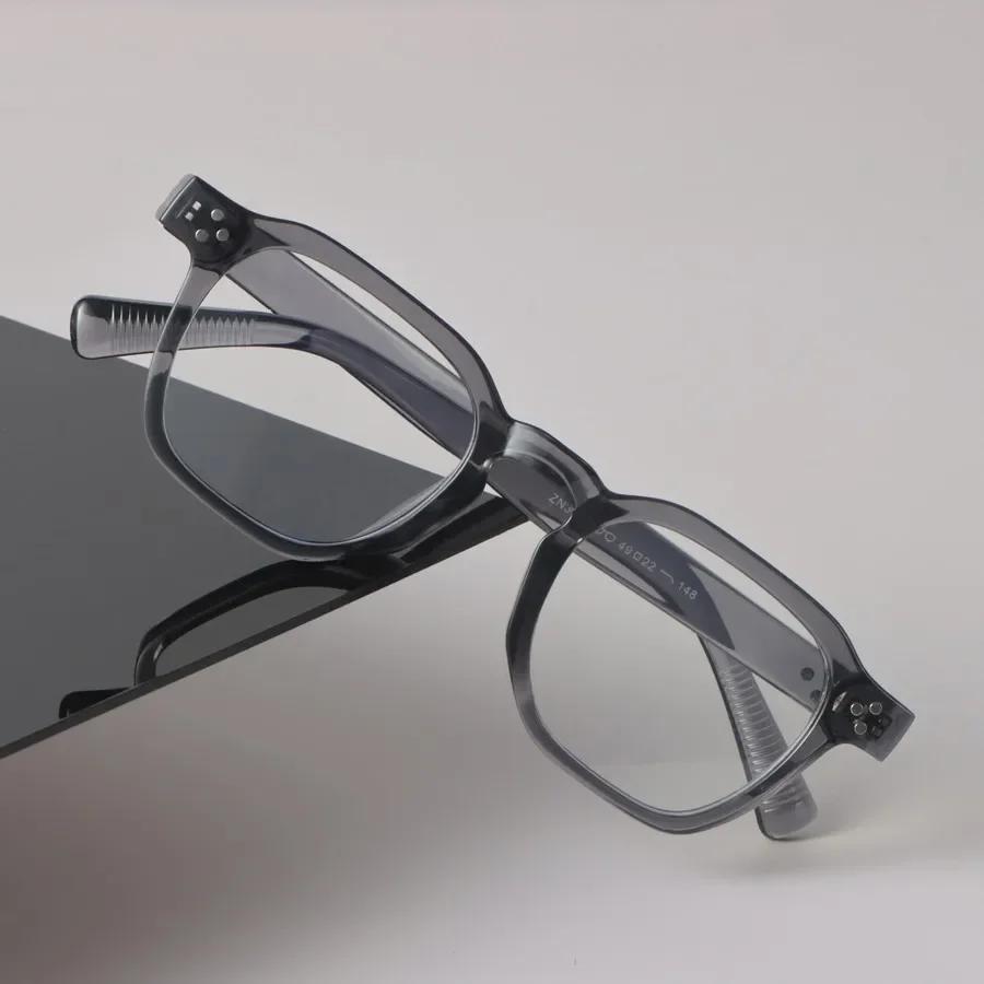 Minimalist Luxury Transparent Glasses Cool Square Frame Eyeglass Women Men Cool Clear Lens Frame Glasses