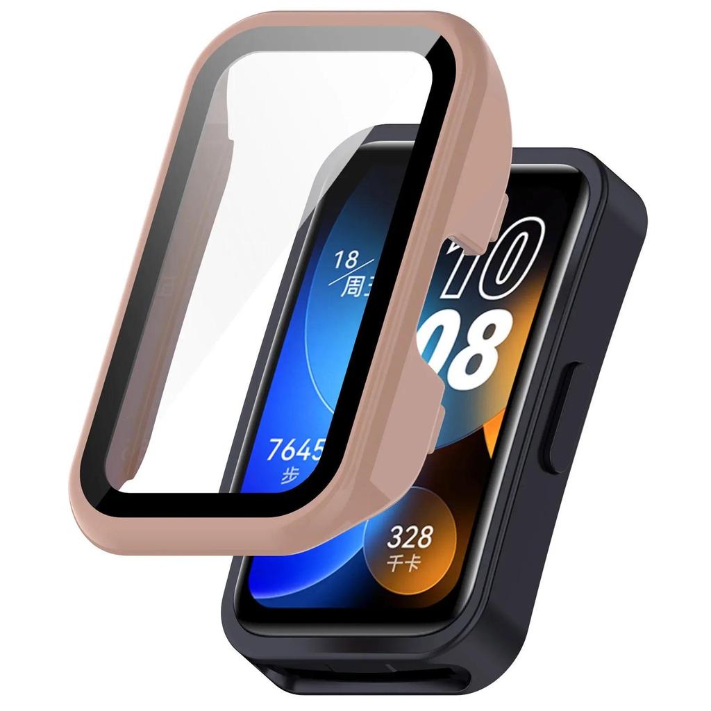 Case+Glass for Huawei Band 10 9 8 Anti-falling HD Screen Tempered Glass Film Protective PC Shell for Huawei Band 9 10 Cover Case