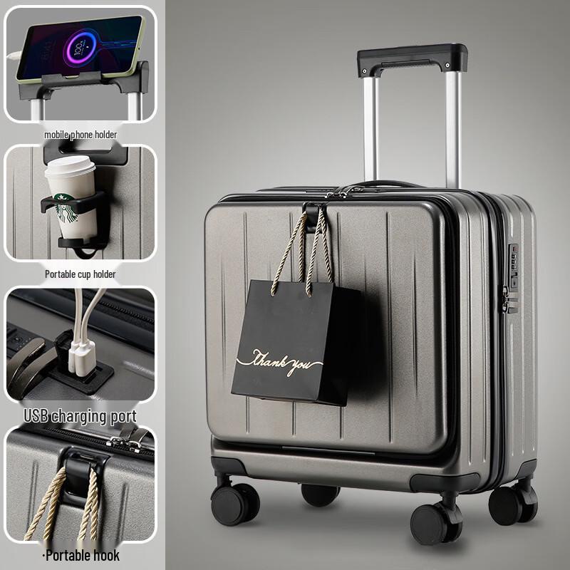 JOURHEY SHI Business PC Hardshell Carry-on Spinner Luggage