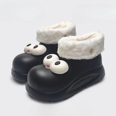 Модные Пушистые Мягкие Нескользящие Легкие Женские Снежные Сапоги Большого Размера Теплые New Rock 2025 Шикарные и Элегантные в Предложении Плюшевые Женские Туфли