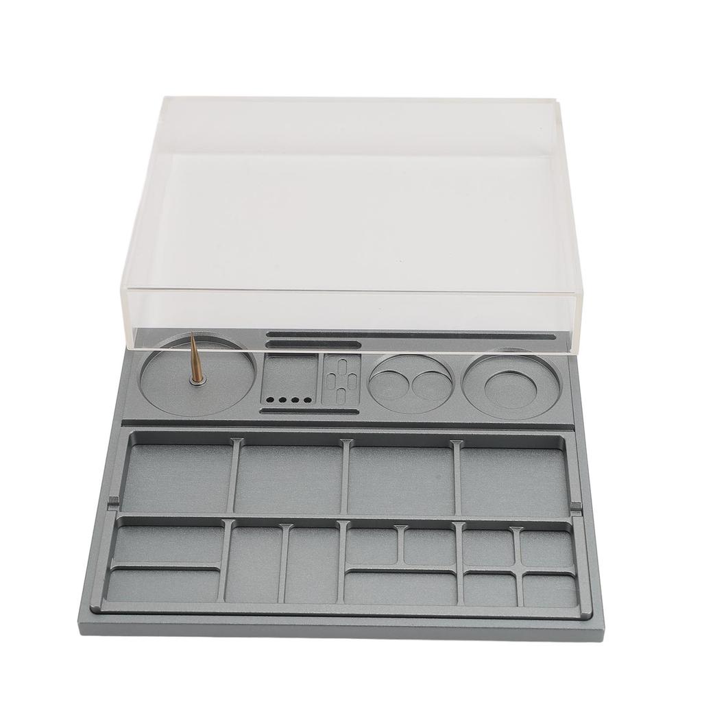 Коробка для хранения деталей часов Хранение винтовых компонентов механизма Органайзер для деталей часов Чехол для защиты от пыли для часов