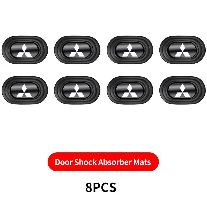 For Mitsubishi Eclipse Galant Mirage L200 Xpander Triton Colt Pajero Car Door Silicone Mat Anti Shock Pad Stickers Accessories