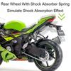 1/12 Kawasaki NIJIA ZX6R мотоцикл игрушечная модель легкосплавного автомобиля переднее колесо левое правое рулевое колесо подвеска транспортное средство детский подарок