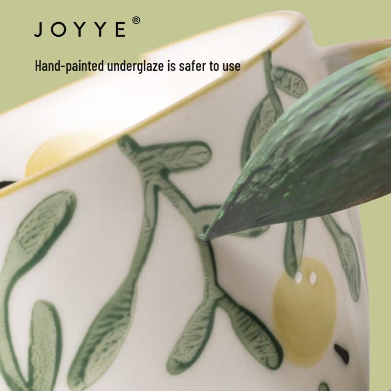 JOYYE Autumn Moon Pear Hand-painted Ceramic Mug