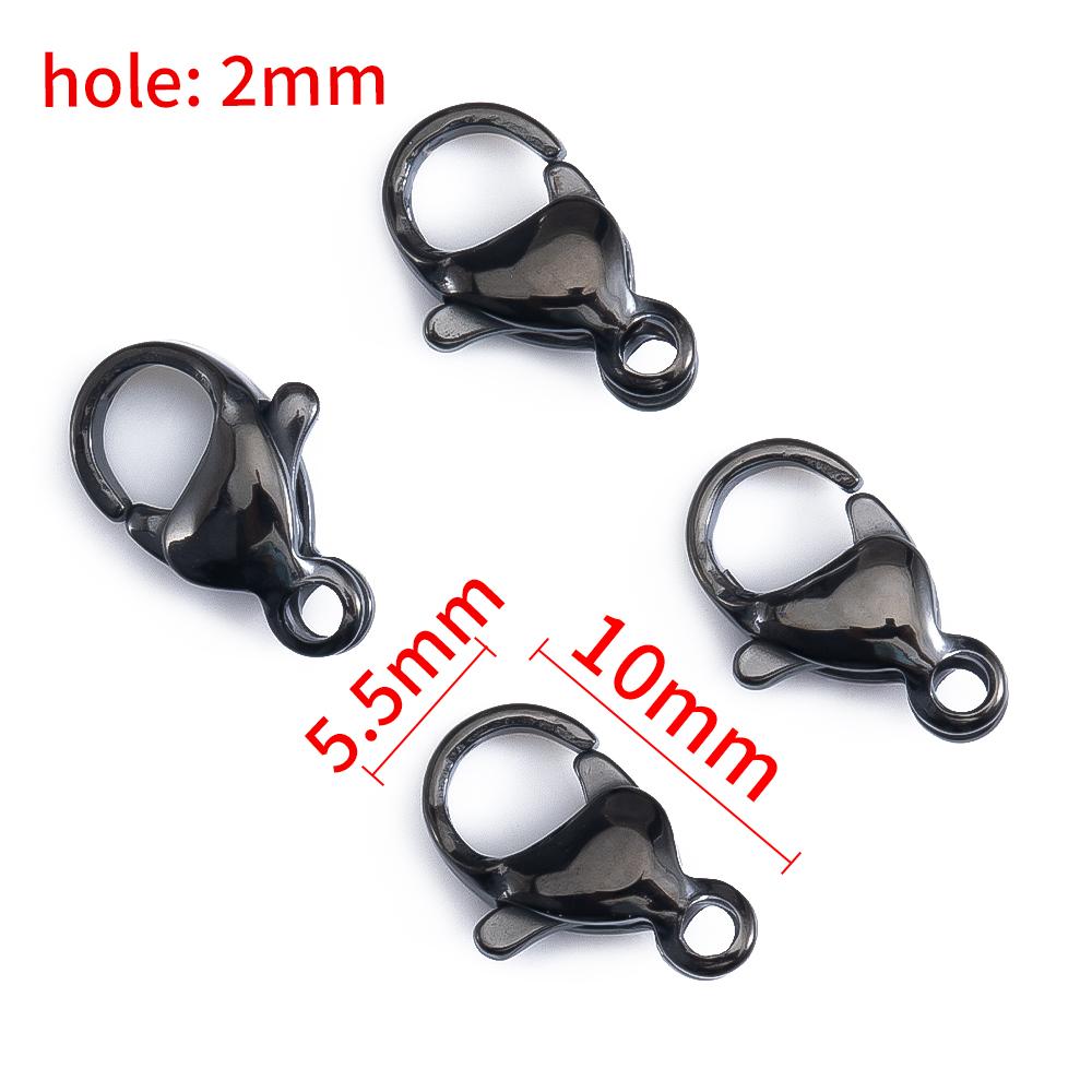 20pcs 100pcs 9-15mm Multi Color Lobster Clasps Stainless Steel Claw Chain Connectors for Bracelets Necklaces DIY Jewelry Making