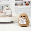 Pure Hand-woven Positive Energy Lovely Potato Doll New Product Handmade Potato Home Room Decoration Christmas Gift