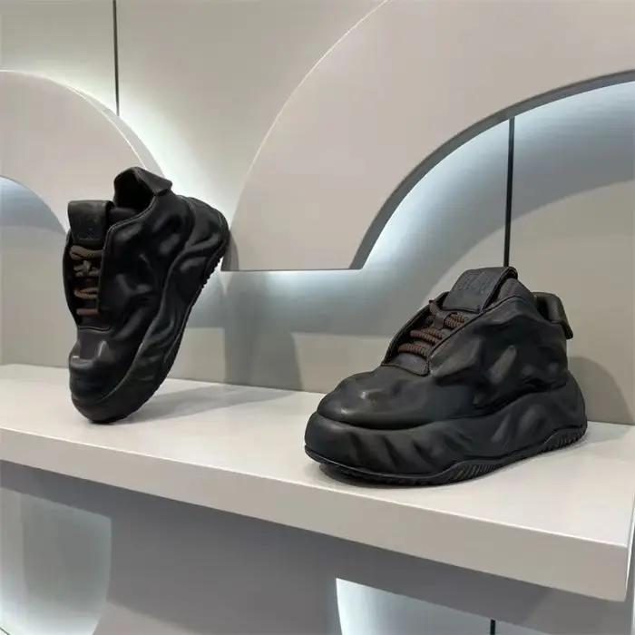 Скидки на мужскую обувь, новые модные и универсальные повседневные туфли на толстой подошве, увеличивающие рост, кроссовки для бега и спорта