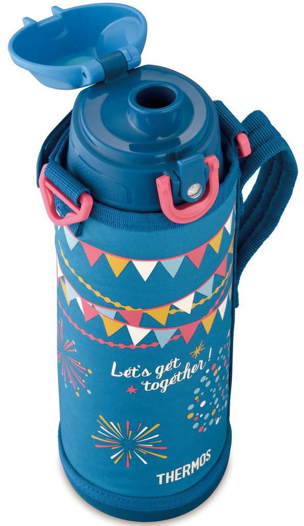 Термос для воды с вакуумной изоляцией Blue Flag 2-Way 1.0L/1.03L FHO-1001WF BL-F