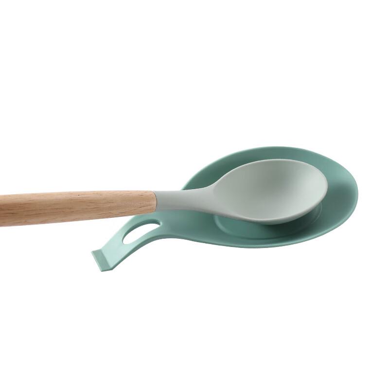 Набор силиконовых подставок для кухонных принадлежностей разных цветов (10 шт.)