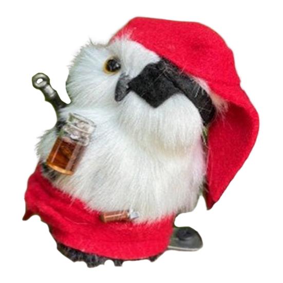 Деревянная фигурка совы, мини-магнитная плюшевая сова, дикая природа, птица, животное, статуэтка для детей, рождественский подарок на День благодарения