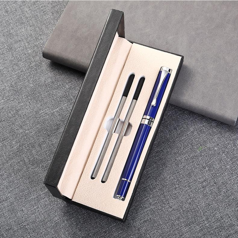 Promotion Gift Black Printed Logo Gold Luxury Business Gift Sign Pens Metal Ballpoint Pen Set With Custom Logo and Box