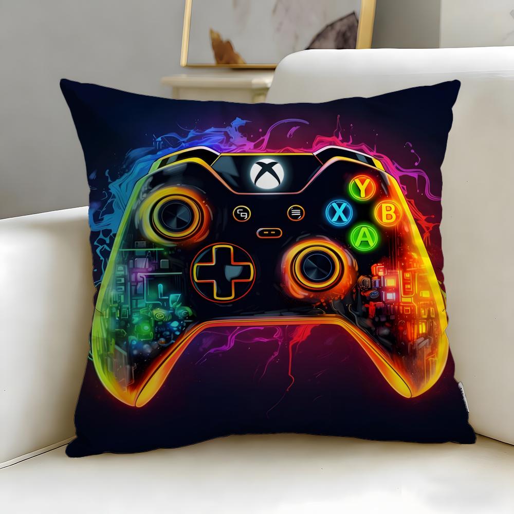 Классическая игровая консоль Xbox Наволочка Мягкая Легко стирающаяся Наволочка Универсальная для Дивана Кровати Путешествий и Офиса