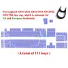 Xiaomi Для механической клавиатуры Logitech G915\G913\G815\G813\TKL87 13 клавиш Текстурированные Нескользящие Многоразовые Колпачки Клавиш