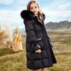 Children's Down Cotton Jackets for Girls Winter Kids Clothing Big Fur Collar Outerwear for Girls Fashion Long Parker Coat
