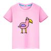 Розовая футболка с рисунком Garten of Banban Opila Bird, повседневная футболка из 100% хлопка с короткими рукавами, кавайные детские футболки для мальчиков и девочек