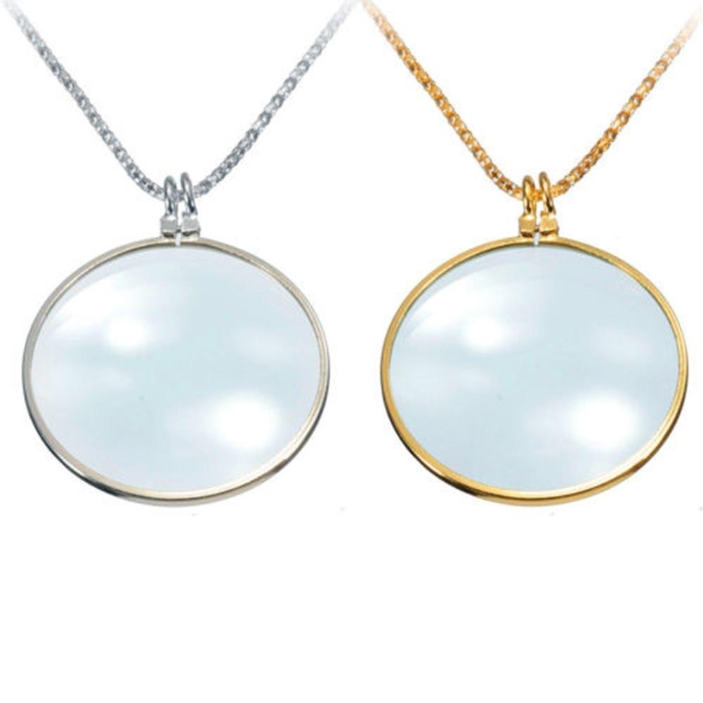 Новый декоративный монокль, подвеска, ожерелье, 5-кратная лупа, монета, увеличительное стекло