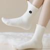 Cartoon Mink Velvet Thick Women's Socks Thick Fleece White Mid-tube Socks Winter Socks
