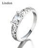 Классическое кольцо Lindon из медного сплава с цирконием, женские ювелирные изделия, свадебный подарок для вечеринки