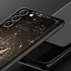 Чехол для телефона со созвездиями для Samsung Galaxy S26 Ultra S25 Plus S24 FE S23 S22 5G S21 S20, черный, мягкий